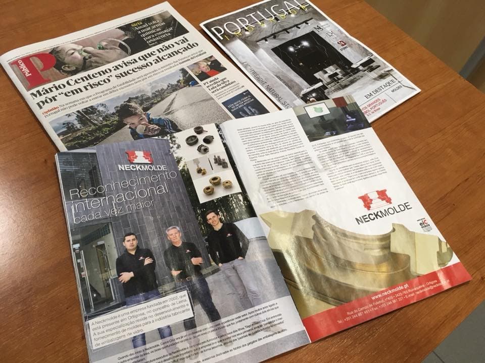 Reportagem sobre a Neckmolde na revista Portugal Inovador